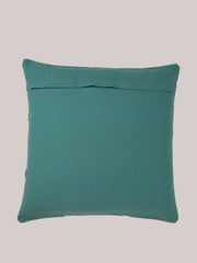 Aspen cotton dhurrie large green floor cushion cover