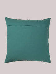 Hawthorn cotton dhurrie large green floor cushion cover