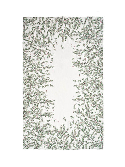 Bertioli by Thyme Olive Border Linen Table Cloth at Collagerie