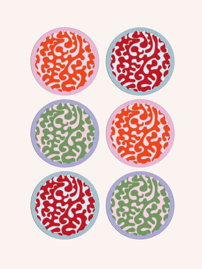 Balu London Multi-coloured Fruit Loop placemats (set of 6) at Collagerie