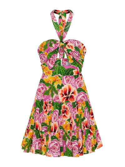 Borgo De Nor Gioa crepe mini dress in Aphaea floral print at Collagerie