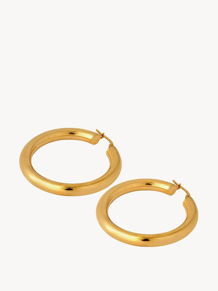 The mila classic gold hoops
