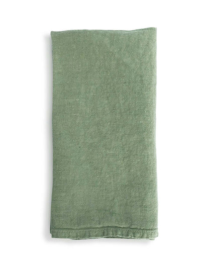 Bertoli by Thyme Spring Green linen napkin at Collagerie