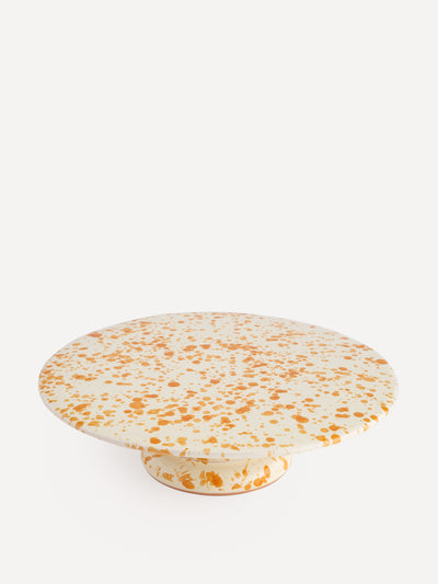 Hot Pottery Cake stand in burnt orange at Collagerie