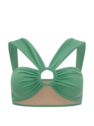 Evarae Green Sia bikini top at Collagerie