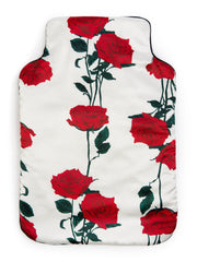 Red rose hot water bottle cover