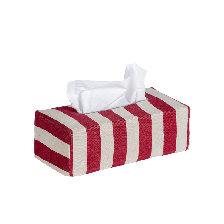 Tangier stripe tissue box cover Interiors Alice Palmer & Co    - Collagerie