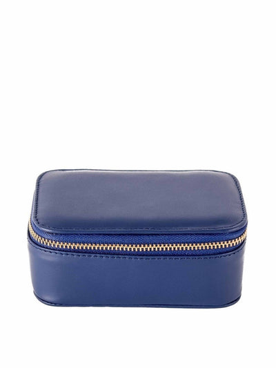Noble Macmillan Chelsea travel jewellery box in navy at Collagerie
