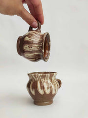 Taupe espresso cup