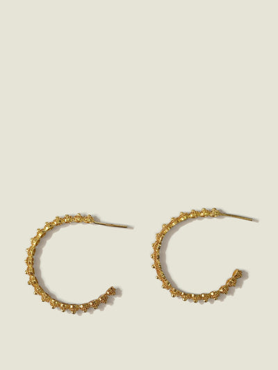 The Colombia Collective Large gold/silver hoop earrings at Collagerie