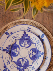 Liliana blue and white ceramic starter plate