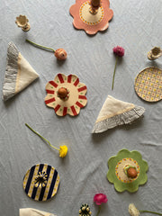 An Amuse La Bouche x Wonky Picnic plate, ideal for those unique souls that find joy in the everyday. Collagerie.com