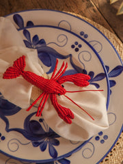Liliana blue and white ceramic starter plate