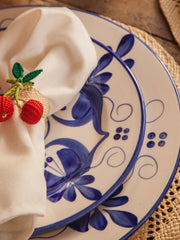 Liliana blue and white ceramic starter plate