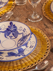 Liliana blue and white ceramic bowl