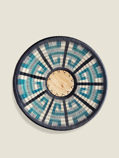 The Colombia Collective Tigre werregue woven plate at Collagerie