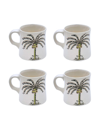 Villa Bologna Palm mugs (set of four) at Collagerie