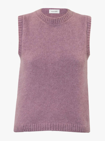 Issue Twelve Mabel pink silk cashmere vest at Collagerie