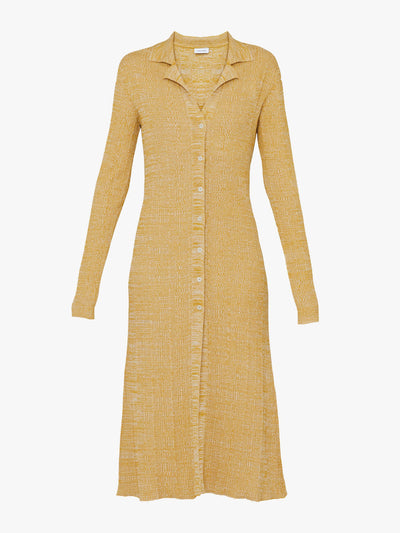 Issue Twelve Patti yellow knitted dress at Collagerie