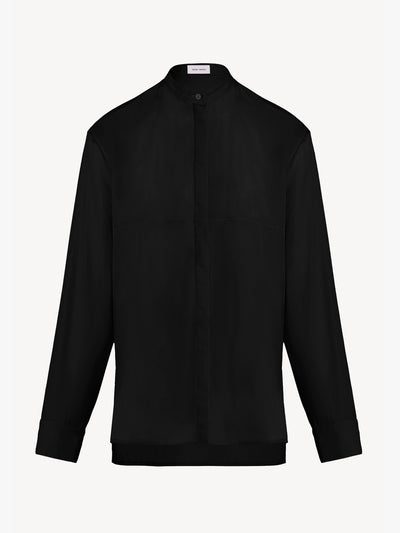 Issue Twelve Stevie black cotton shirt at Collagerie