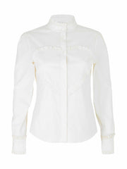 White shirt with heart detailing