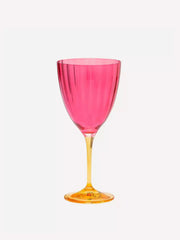 Jewel pink wine glasses (set of 4)