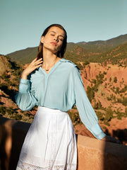 Blue vera blouse