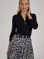 Black Leonie knitted top