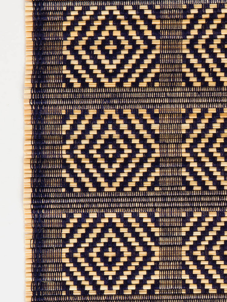 Kaya diamond woven bamboo placemats (set of 4)