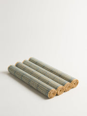 Kaya diamond woven bamboo placemats (set of 4)