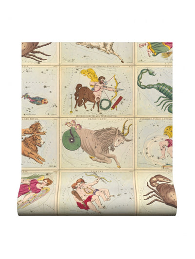 Warner House Zodiac print wallpaper at Collagerie