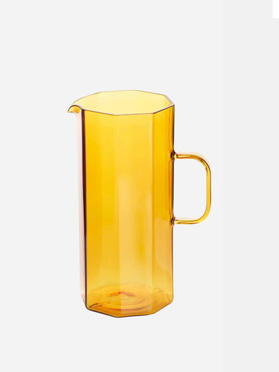 Maison Balzac Yellow glass jug at Collagerie