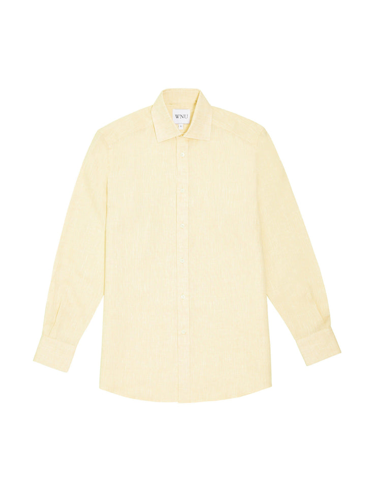 The Boyfriend: yellow linen shirt