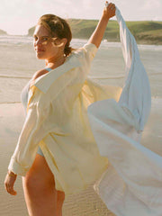 The Boyfriend: yellow linen shirt