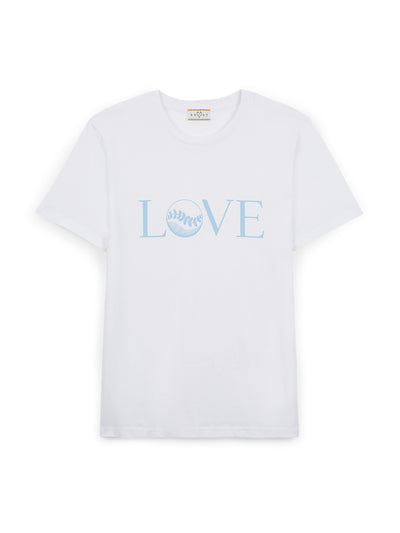 Exeat White love t-shirt at Collagerie