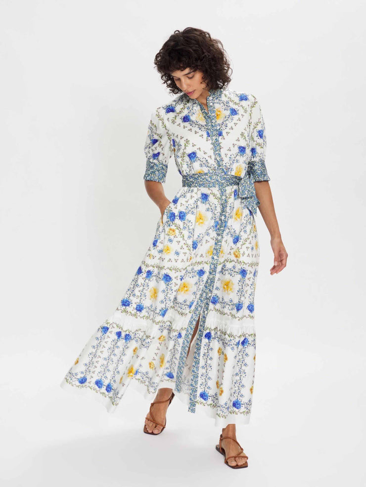 Marni cotton floral maxi dress