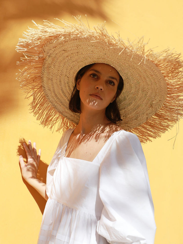 Straw beach hat
