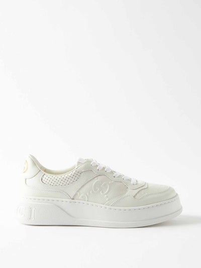 Gucci White leather trainers at Collagerie