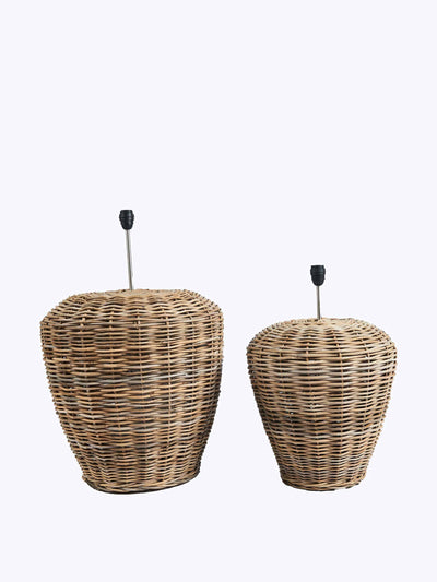 Hadeda Giant rattan lampbase in grey at Collagerie