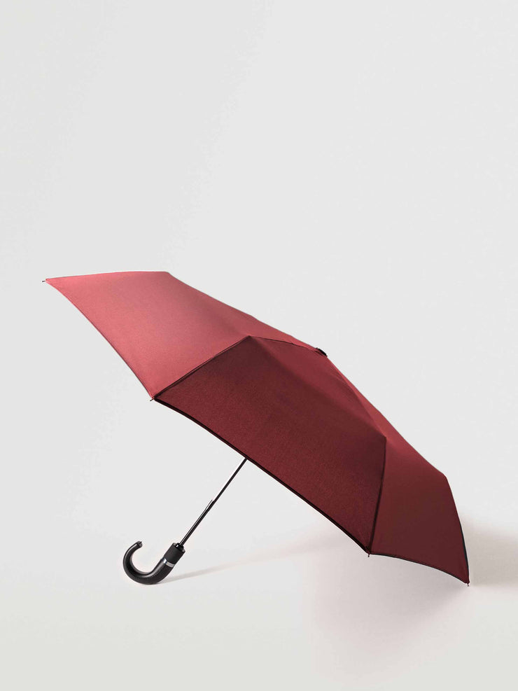 Burgundy folding umbrella