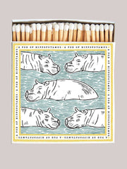 Polkra x Fee Greening a pod of hippopotamuses matchbox
