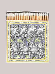Polkra x Fee Greening a parliament of owls matchbox