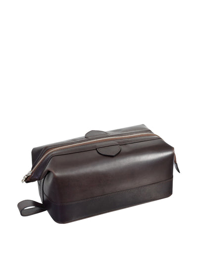 Noble Macmillan Men's leather wash bag at Collagerie