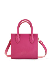 Raspberry pink mini tote bag