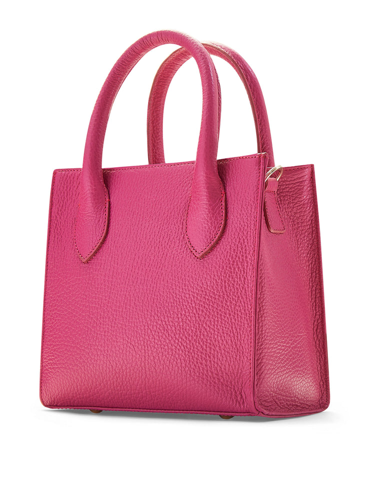 Raspberry pink mini tote bag