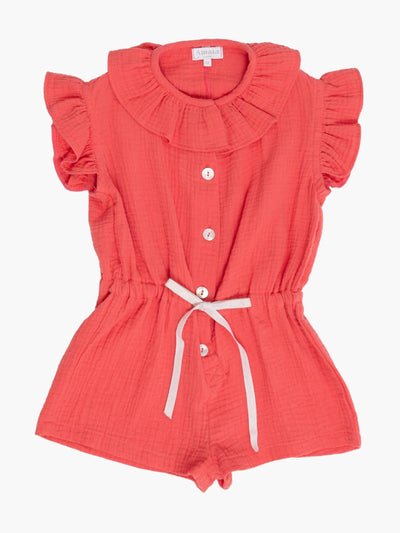 Amaia Mono coral playsuit at Collagerie