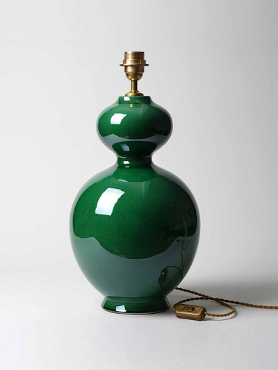 Montes & Clark Green ceramic large lamp at Collagerie