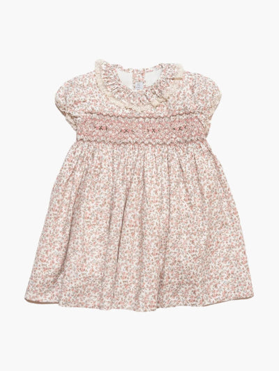 Amaia Sweet pink floral Moohren dress for girls at Collagerie