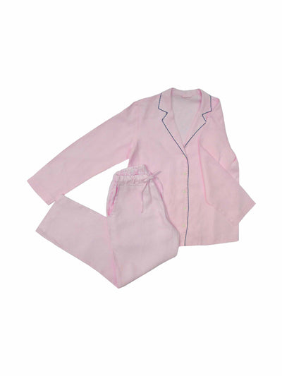 Stola London Mylasa pink hemp pyjamas at Collagerie