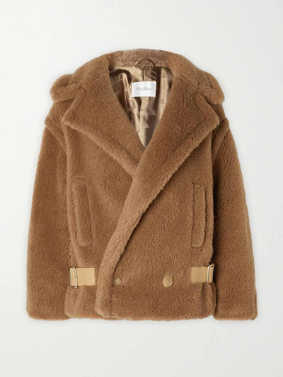 Max Mara Camel hair and silk-blend coat at Collagerie